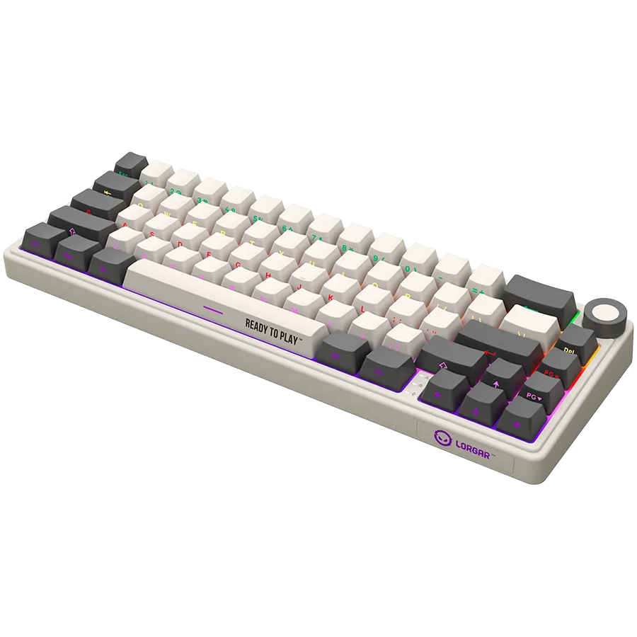 LORGAR KBP70MW, Wireless 65% Mechanical Gaming Keyboard Pro, Beige, EN layout Slika 7