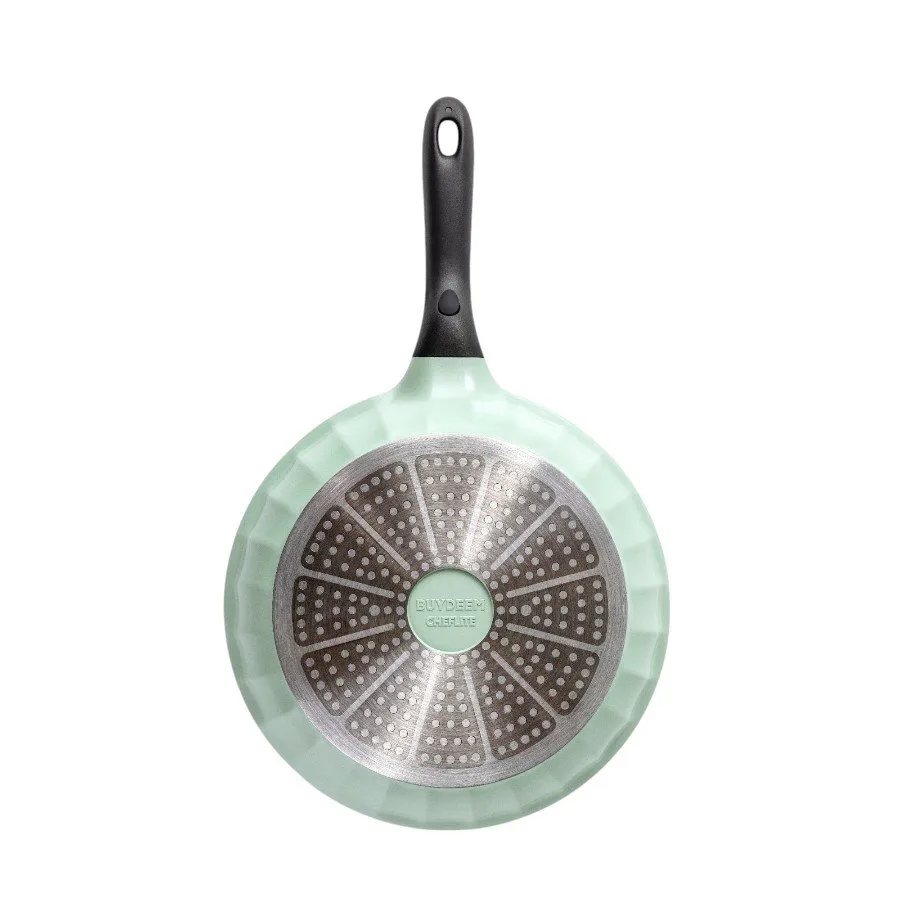 BUYDEEM Cast Aluminum Nonstick Frying Pan 25 cm, model CP151, color Cozy Greenish Slika 2