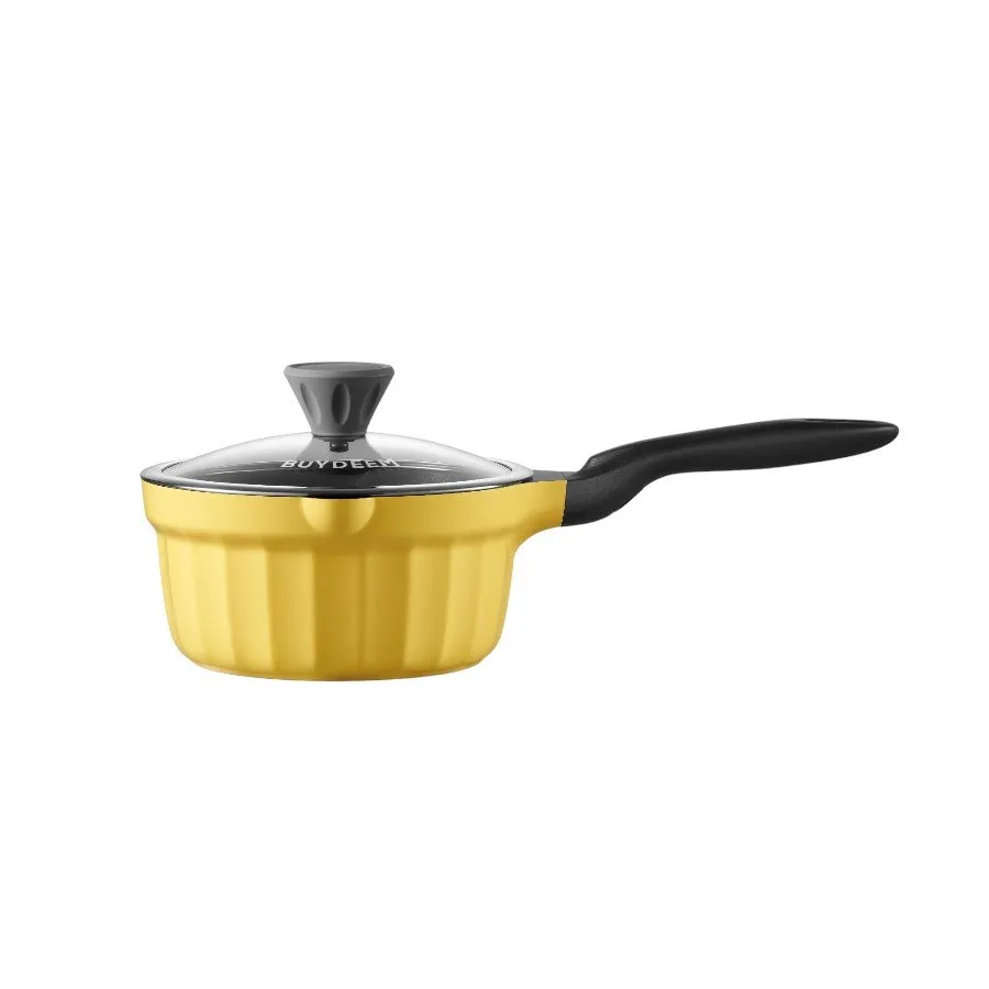 BUYDEEM Cast Aluminum Nonstick Sauce Pan 1,8L, model CP141, color Mellow Yellow Slika 1