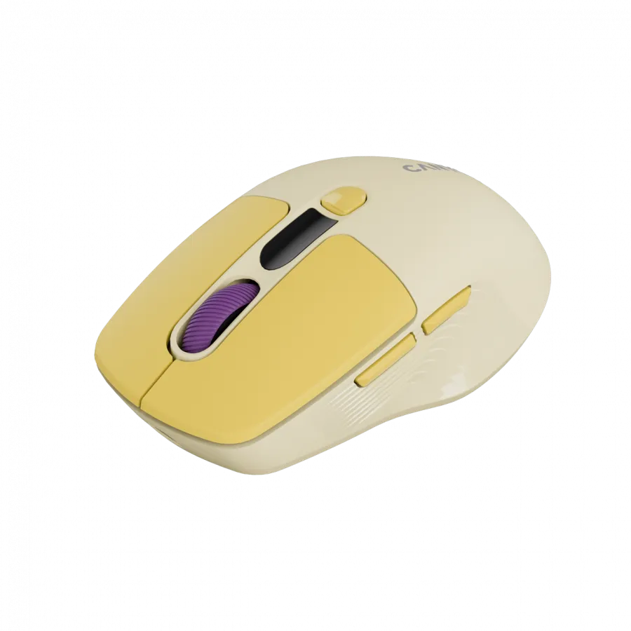 CANYON mouse MW-26 LCD Silent Dual Mode Wireless Yellow Slika 2