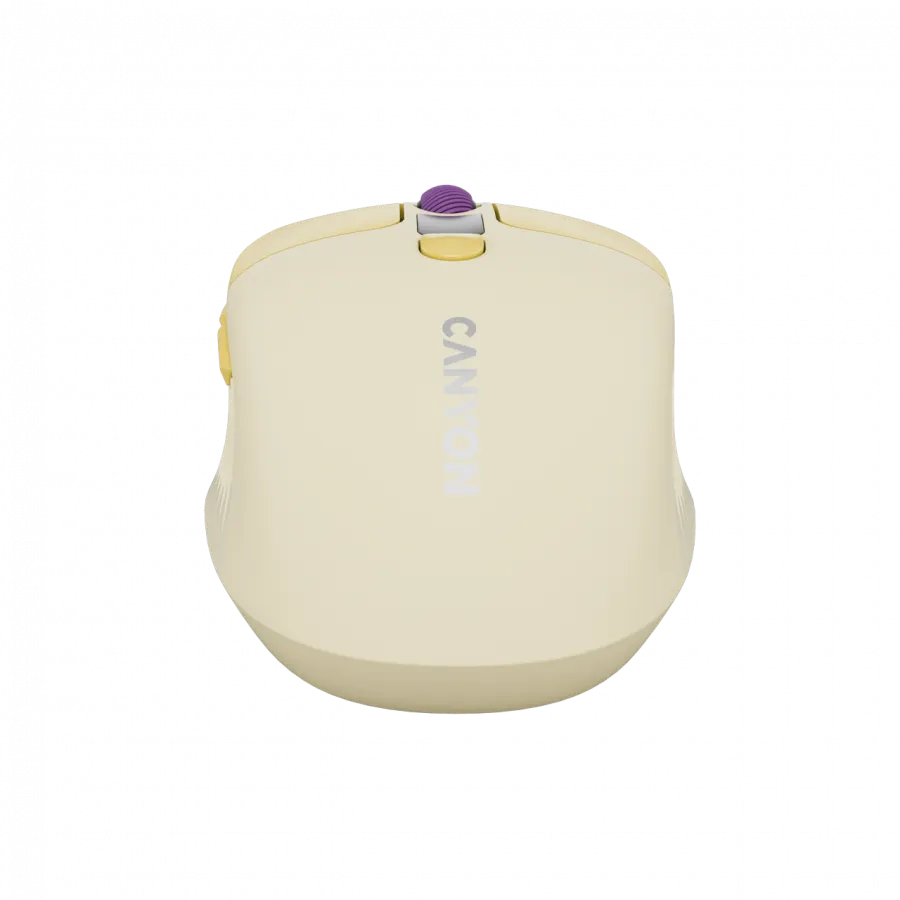 CANYON mouse MW-26 LCD Silent Dual Mode Wireless Yellow Slika 7