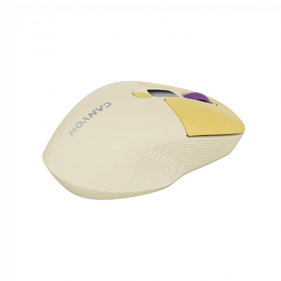 CANYON mouse MW-26 LCD Silent Dual Mode Wireless Yellow Slika 8