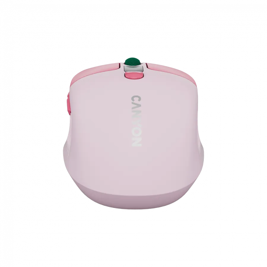 CANYON mouse MW-26 LCD Silent Dual Mode Wireless Pink Slika 4