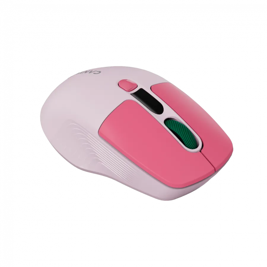 CANYON mouse MW-26 LCD Silent Dual Mode Wireless Pink Slika 8