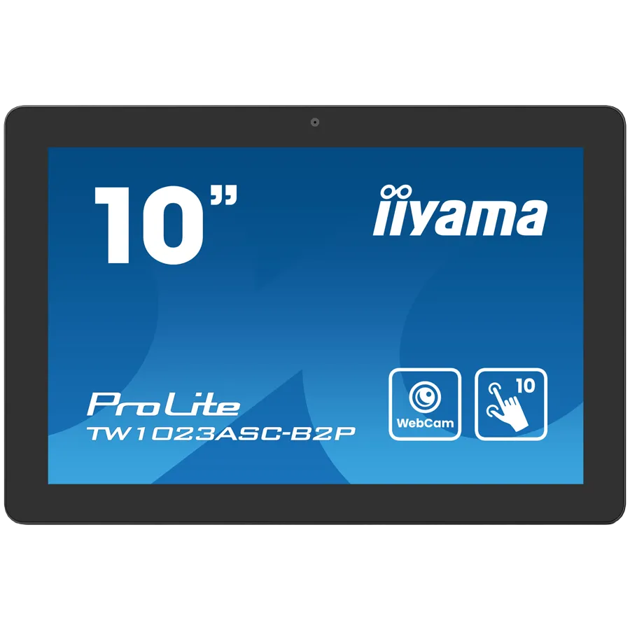 IIYAMA Monitor LED TW1023ASC-B2P 10.1" PCAP 10pt Touchscreen with Android and Power over Ethernet Technology 1280x800 450cd 25ms Android 13 landscape, portrait, face-up Slika 1