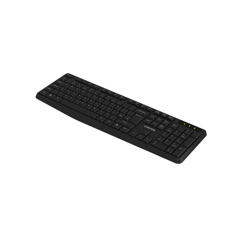 Keyboard KB-W01 EN/AD Wireless Black Slika 3