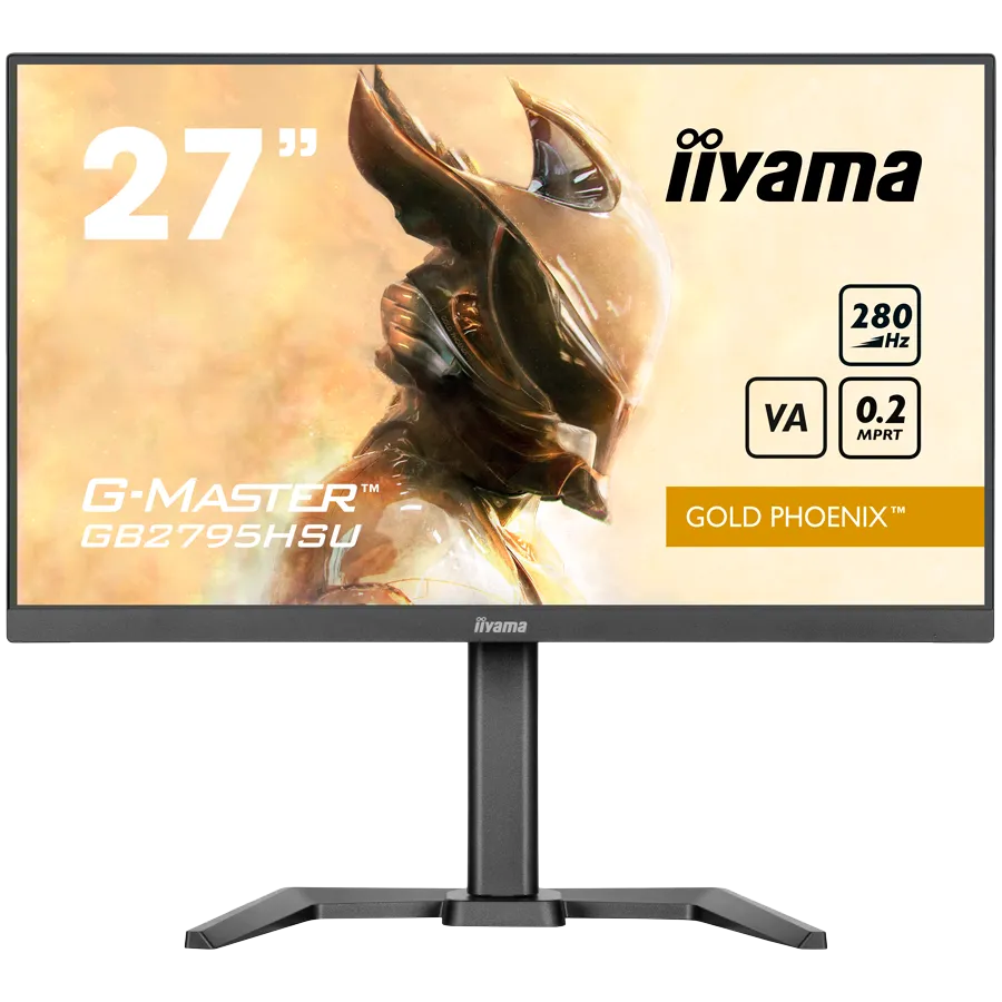 27inch Fast VA Gaming G-Master Gold Phoenix Free Sync Premium 1920x1080 at280Hz 300cd 4000:1 HDMI DP Speakers USB Black Tuner 15cm Height Stand Slika 1