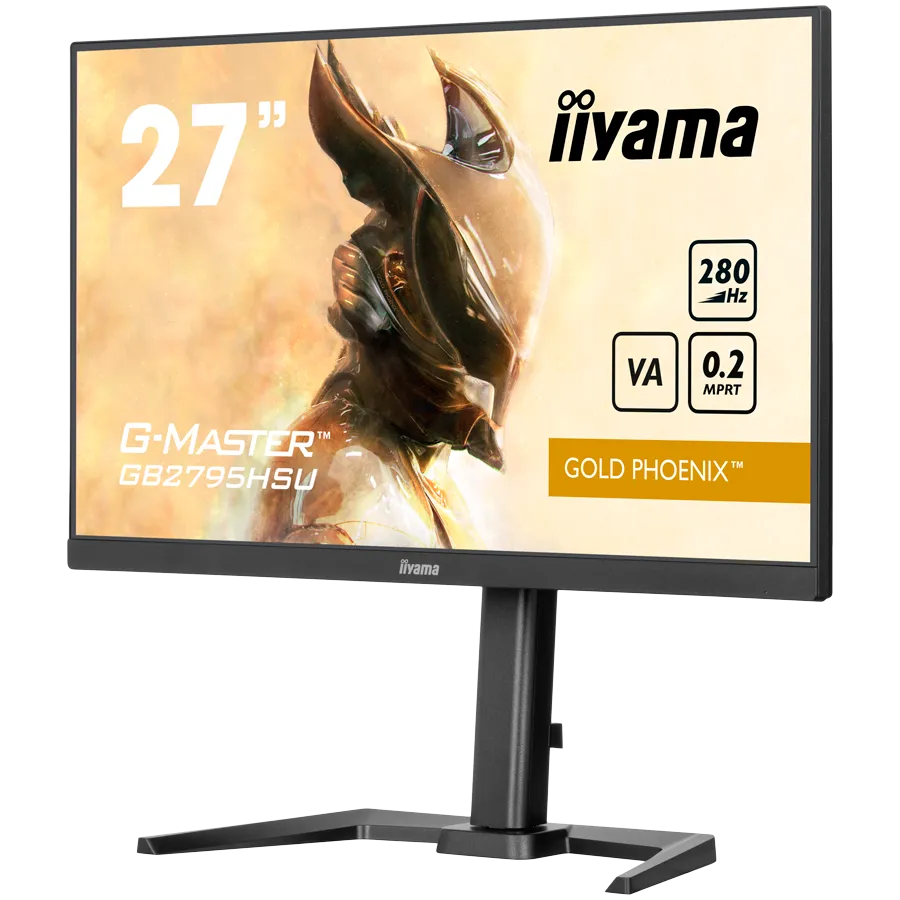 27inch Fast VA Gaming G-Master Gold Phoenix Free Sync Premium 1920x1080 at280Hz 300cd 4000:1 HDMI DP Speakers USB Black Tuner 15cm Height Stand Slika 2