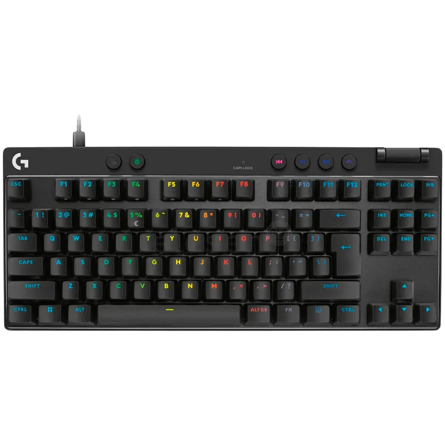 LOGITECH PRO X TKL RAPID Gaming Keyboard - BLACK - US INT'L - USB - EMEA28i-935 - LINEAR Slika 1