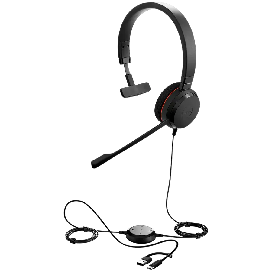 JABRA Evolve 20, Mono MS, USB C/A adapter Slika 2
