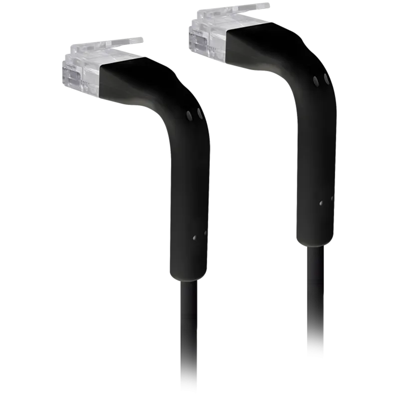 Ubiquiti UniFi Patch Cable U-Cable-Patch-8M-RJ45-BK Ultra-thin patch cable with bendable boots designed for installation flexibility, 3 mm outer diameter, 8m, Black Slika 1