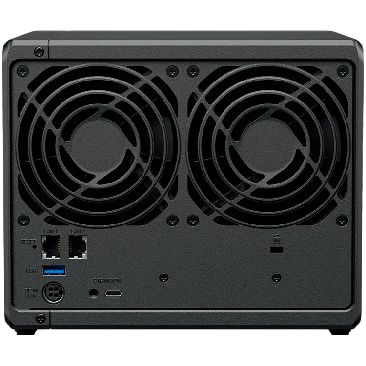 Synology DiskStation DS925+ Tower, 4-Bays 3.5'' SATA HDD/SSD, 2 x M.2 2280 NVMe SSD slot, CPU AMD Ryzen V1500B 4-core 2.2 GHz, 4 GB DDR4 ECC SODIMM, 2x RJ-45 2.5 GbE LAN Port; 2x USB 3.2; 1 xUSB Type-C expansion port; 2.26 kg; 3yr warranty Slika 4