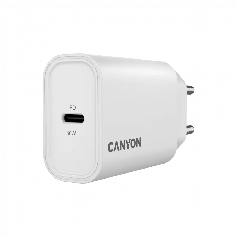 CANYON charger OnCharge 30CL Max Power 30W 1xPD EU White Slika 2