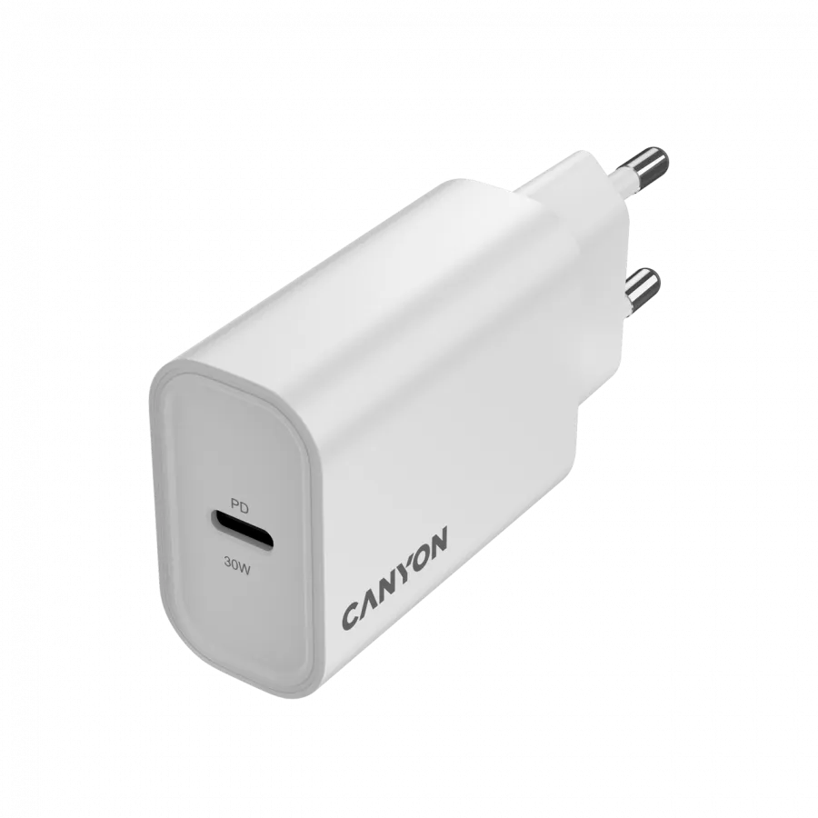 CANYON charger OnCharge 30CL Max Power 30W 1xPD EU White Slika 3