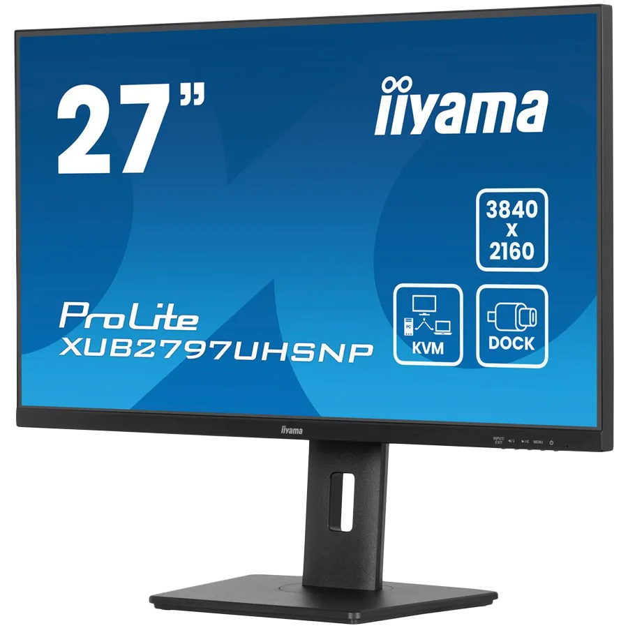 27" IPS-panel, 3840x2160 UHD, USB-C Dock (96W PD, LAN, DP-OUT, USB 3x3.2+1xC(15W)), 4ms, 15cm height adj. stand, 350cd/m2, HDMI, DisplayPort, Speakers Slika 3