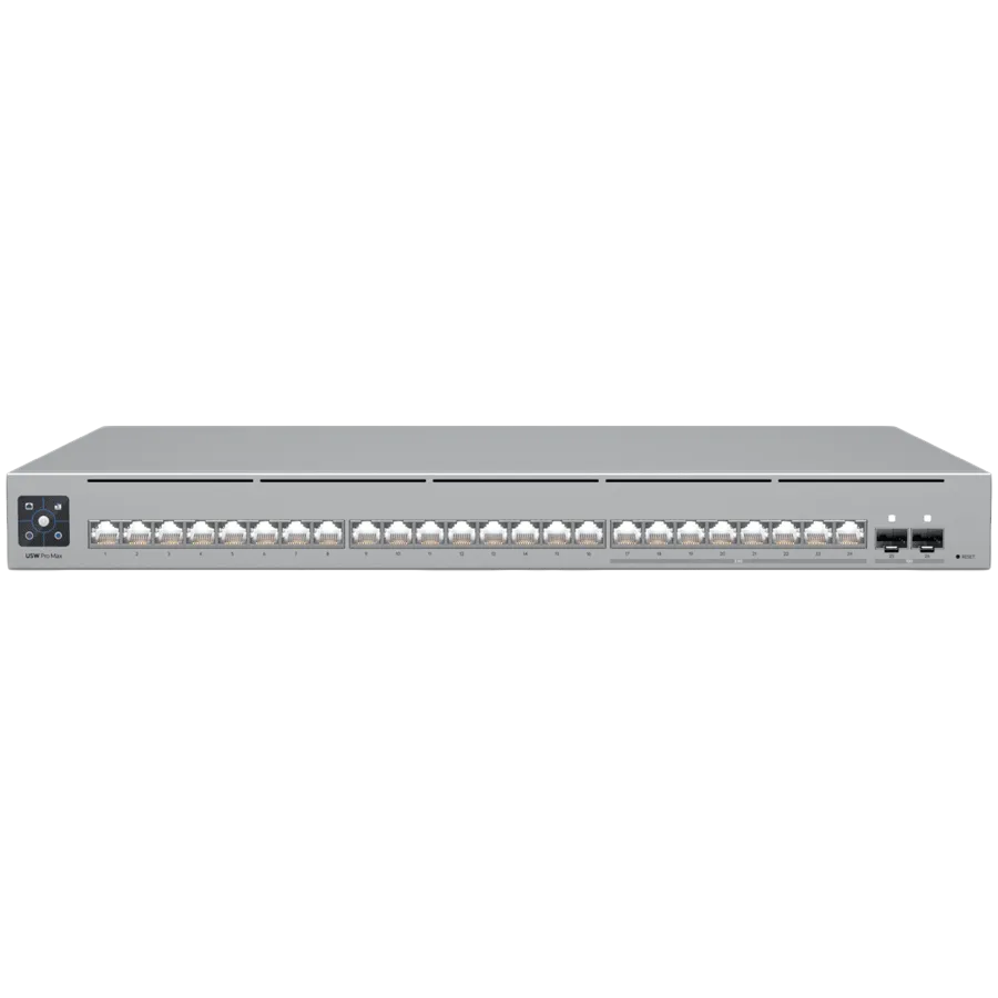 Ubiquiti 24-port, Layer 3 Etherlighting switch with 2.5 GbE, 8x 2.5 GbE RJ45 ports, 16x GbE RJ45 ports, 2x 10G SFP+ ports Slika 1