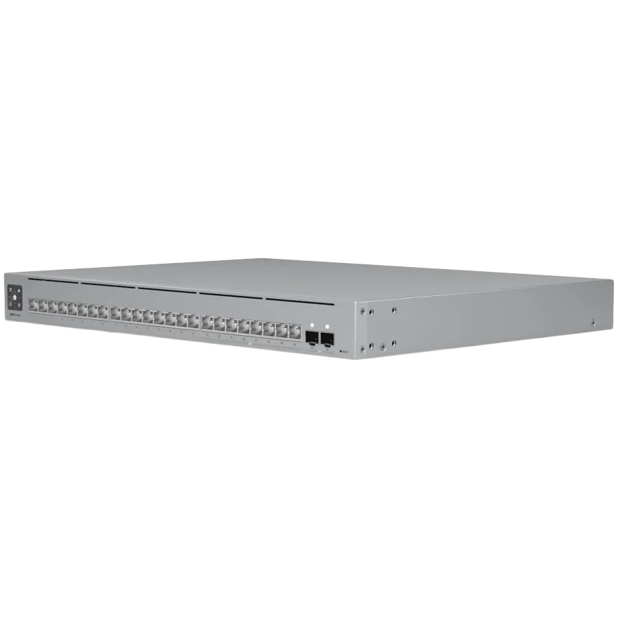 Ubiquiti 24-port, Layer 3 Etherlighting switch with 2.5 GbE, 8x 2.5 GbE RJ45 ports, 16x GbE RJ45 ports, 2x 10G SFP+ ports Slika 2