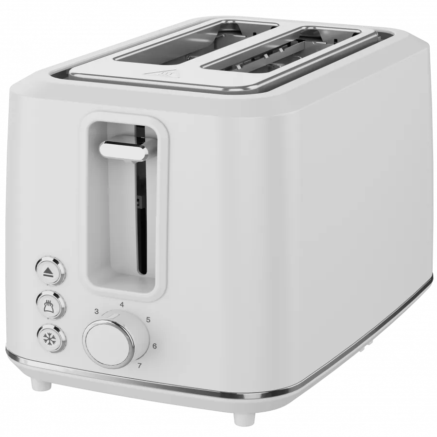 Electric Toaster, white, 220-240V, 50-60Hz, 920-1080W, 2 slots, 3 modes, 7 browning levels Slika 2