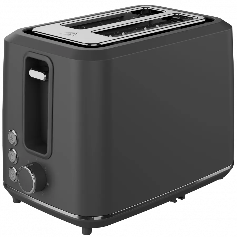 Electric Toaster, Grey, 220-240V, 50-60Hz, 920-1080W, 2 slots, 3 modes, 7 browning levels Slika 1