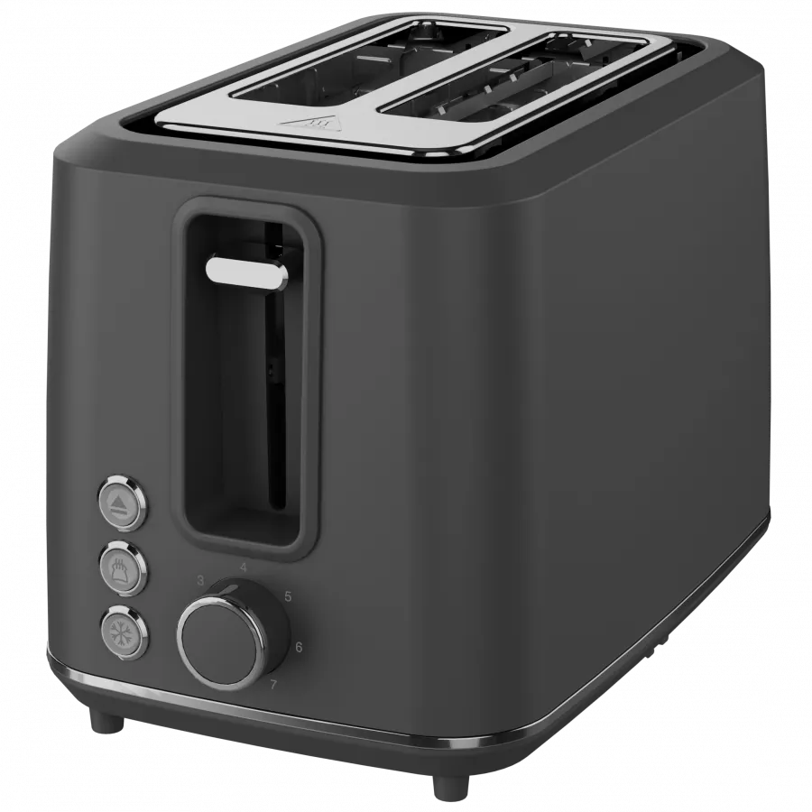 Electric Toaster, Grey, 220-240V, 50-60Hz, 920-1080W, 2 slots, 3 modes, 7 browning levels Slika 2