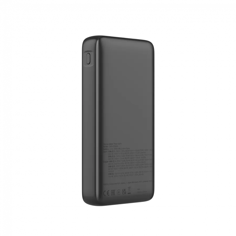 CANYON Power Bank PB-240, 25000mAh PD140W display power bank,Size160.0x82x27 mm Weight 508+-10g, Dark Grey Slika 3