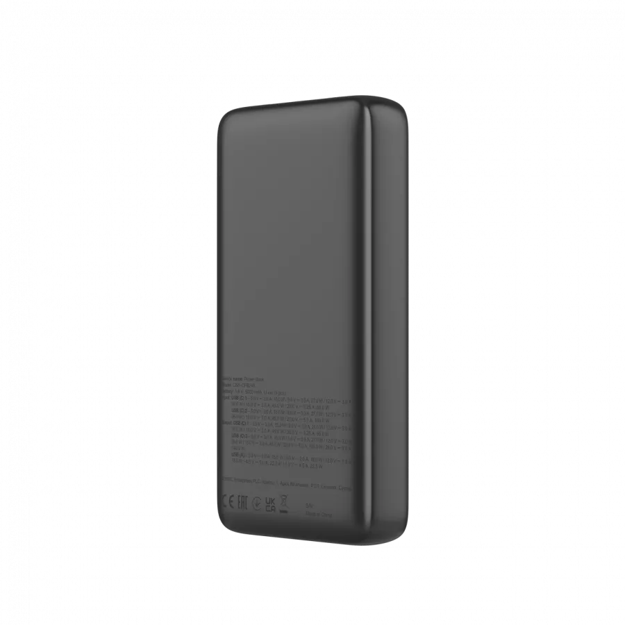 CANYON Power Bank PB-240, 25000mAh PD140W display power bank,Size160.0x82x27 mm Weight 508+-10g, Dark Grey Slika 5