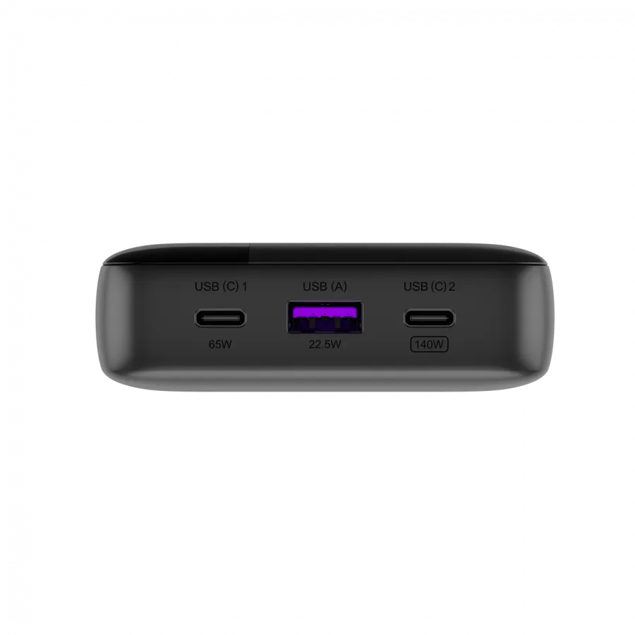 CANYON Power Bank PB-240, 25000mAh PD140W display power bank,Size160.0x82x27 mm Weight 508+-10g, Dark Grey Slika 16
