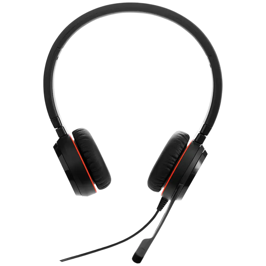 JABRA Evolve 20 SE, Stereo MS, USB C/A adapter, Leather Slika 2
