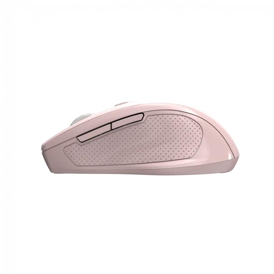 Canyon 6 buttons wireless 2.4Ghz mouse, MX8650A Sensor, DPI up to 1600,Injection case, 3 M life times left and right switches, 2xAAA battery, ABS material. Size: 105x71x40mm, Weight: 59g, Pink Slika 5