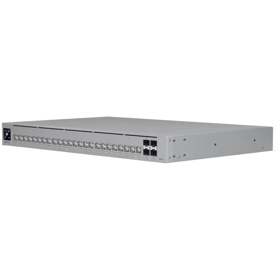 Ubiquiti Layer 3 Etherlighting switch USW-PRO-HD-24-EU, (22) 2.5 GbE, (2) 10 GbE ports, (4) 10G SFP+ ports. DC power backup ready Slika 2