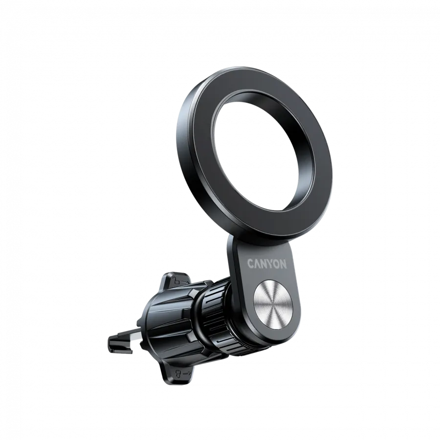 CANYON Magnetic car holder OnGrip 12 suction + air vent Black Slika 3