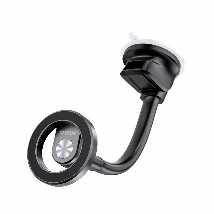 CANYON Magnetic car holder OnGrip 12 suction + air vent Black Slika 8