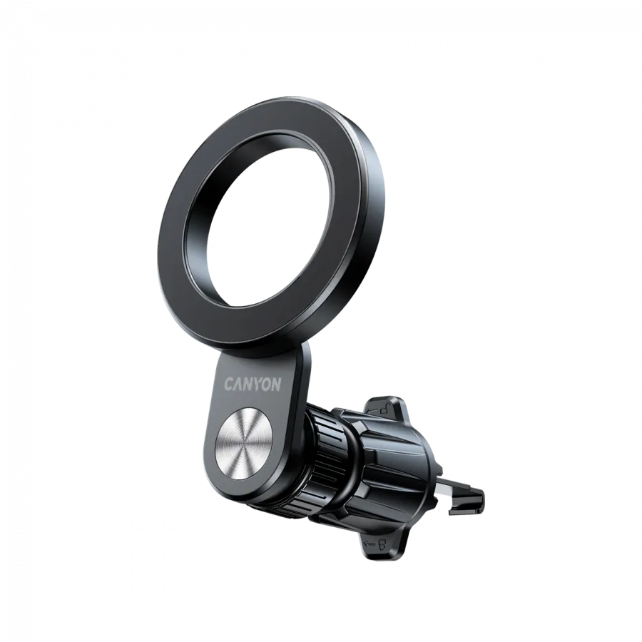 CANYON Magnetic car holder OnGrip 12 suction + air vent Black Slika 7