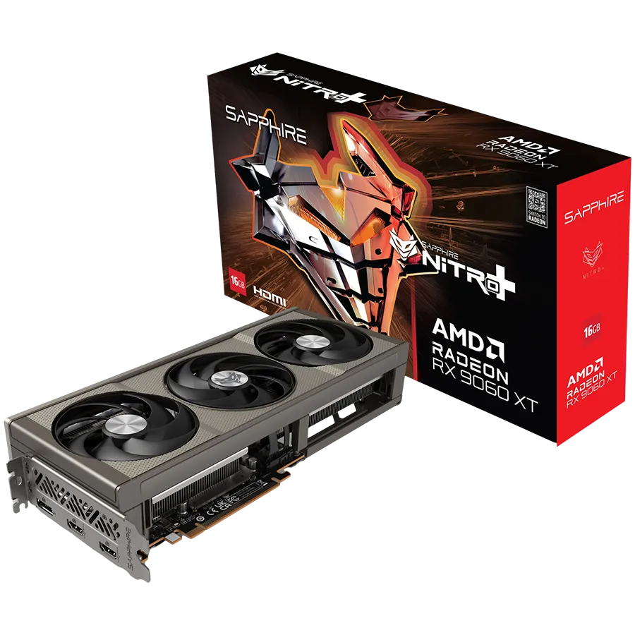 SAPPHIRE NITRO+ AMD RADEON RX 9060 XT GAMING OC 16GB DUAL HDMI / DP Slika 1