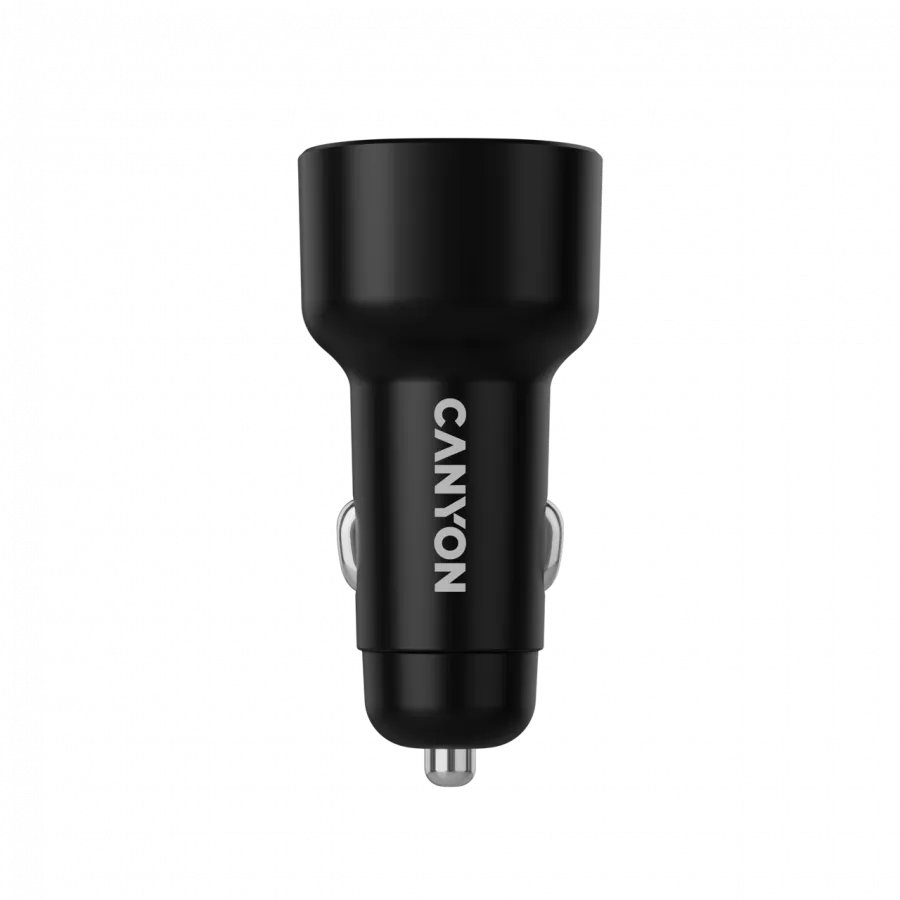 CANYON car charger OnDrive 60 PD 60W 2xUSB-C Black Slika 5