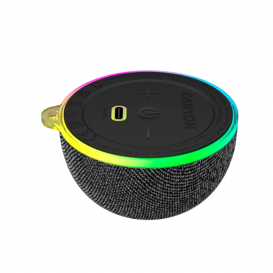 CANYON Magnetic BT speaker OnMove 13 5W Black Slika 3