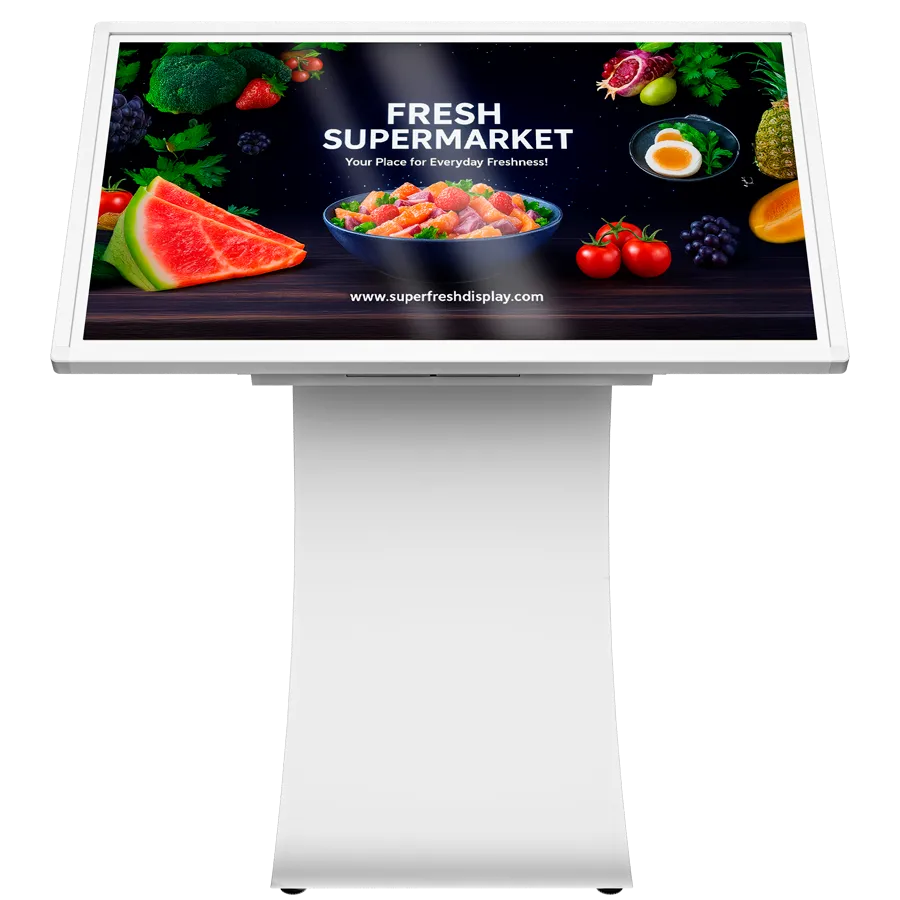 Prestigio Solutions IDS Indoor Totem Tilted 43 inches, 4K (3840x2160), Android 11: RK3399B/4GB/64GB, IR10TP, Power Plug EU. Slika 1