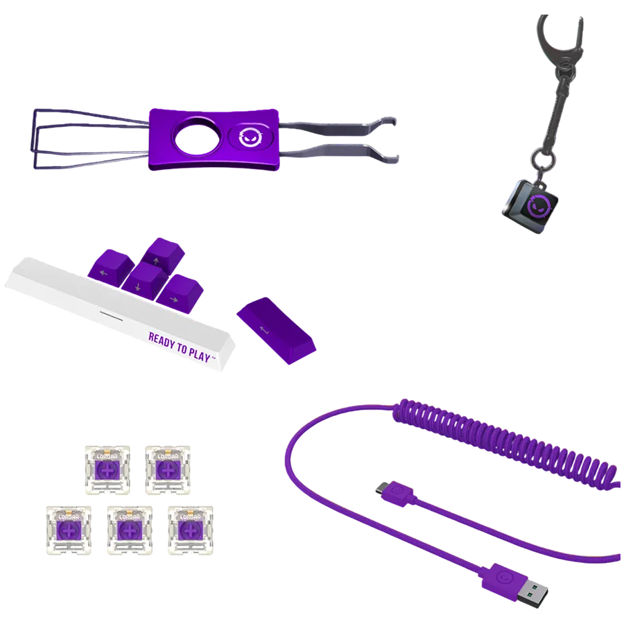 LORGAR KBP70MW, Wireless 65% Mechanical Gaming Keyboard Pro, White, EN layout Slika 11