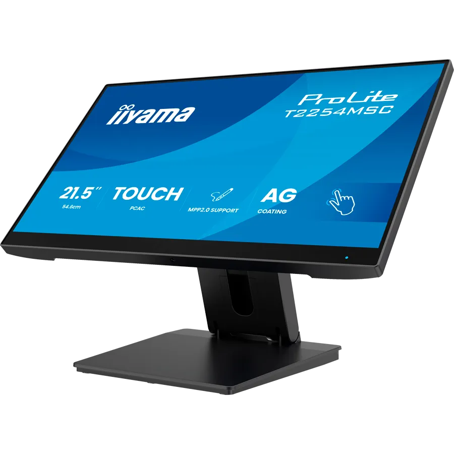 Iiyama ProLite T2254MSC-B2AG - LED monitor 22 inch 21.5 inch viewable touchscreen 1920 x 1080 Full HD 1080p 100 Hz IPS 300 cd m2 1300 1 4 ms HDMI DisplayPort speakers matte black T2254MSC-B2AG Slika 2