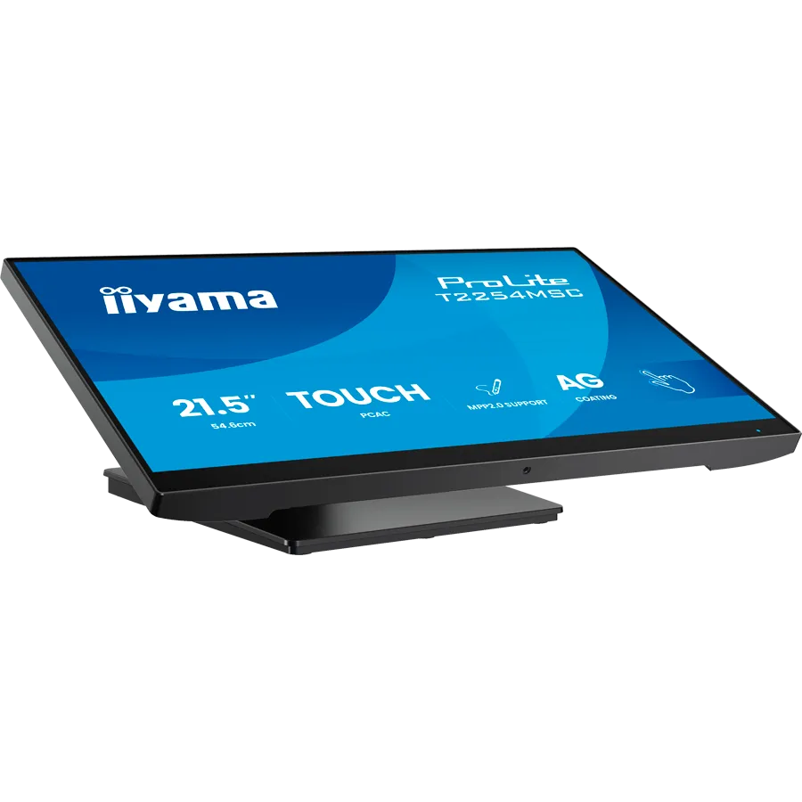 Iiyama ProLite T2254MSC-B2AG - LED monitor 22 inch 21.5 inch viewable touchscreen 1920 x 1080 Full HD 1080p 100 Hz IPS 300 cd m2 1300 1 4 ms HDMI DisplayPort speakers matte black T2254MSC-B2AG Slika 3