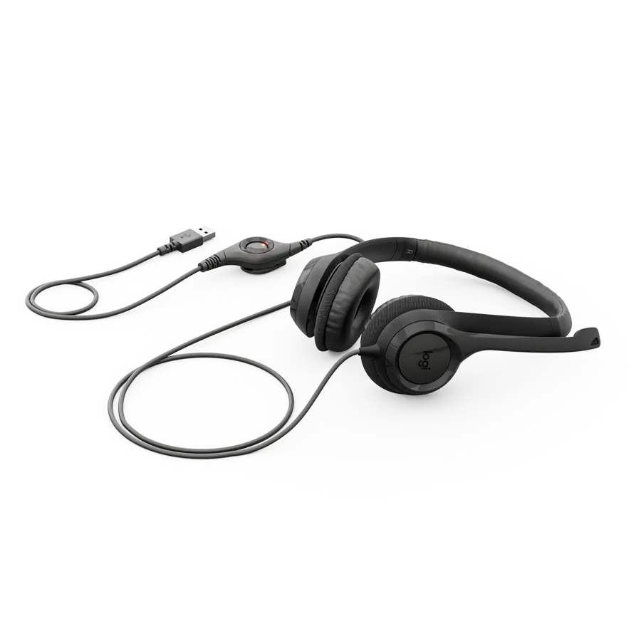 LOGITECH HEADSET-H390 USB-C Computer Headset-MIDNIGHT BLACK-USB-N/A-EMEA28i-935-USB-C Slika 2