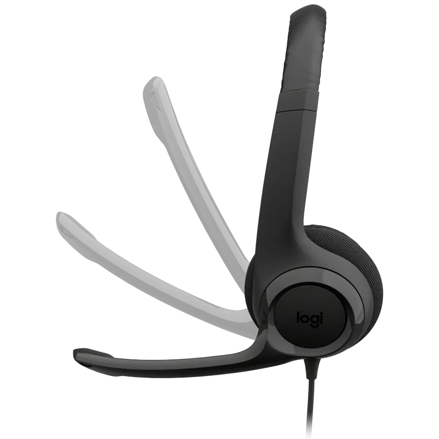 LOGITECH HEADSET-H390 USB-C Computer Headset-MIDNIGHT BLACK-USB-N/A-EMEA28i-935-USB-C Slika 4