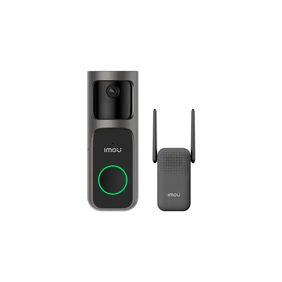 Imou 3MP Wi-Fi Doorbell 2S Kit, 2K QHD, 5000mAh rechargable battery, 125 wide-angle view, night vision 5m, Mic and Speaker, 8x Digital Zoom, PIR Motion / AI Human Detection, USB-C, Chime works as Wi-Fi extender, Weatherproof Slika 1