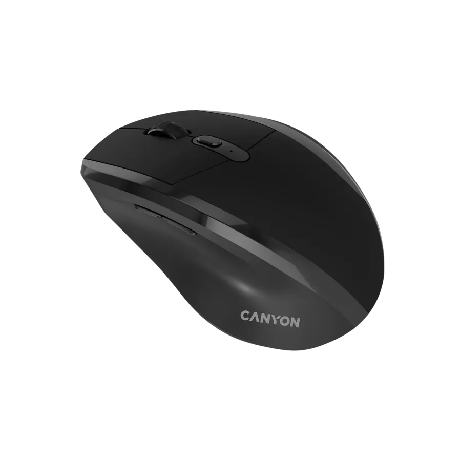 CANYON mouse OnClick 17 Ergonomic 6 buttons 1600DPI Wireless Black Slika 3