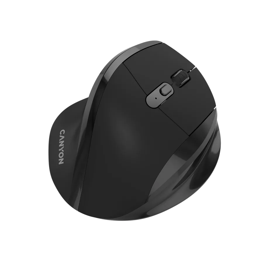 CANYON mouse OnClick 17 Ergonomic 6 buttons 1600DPI Wireless Black Slika 2