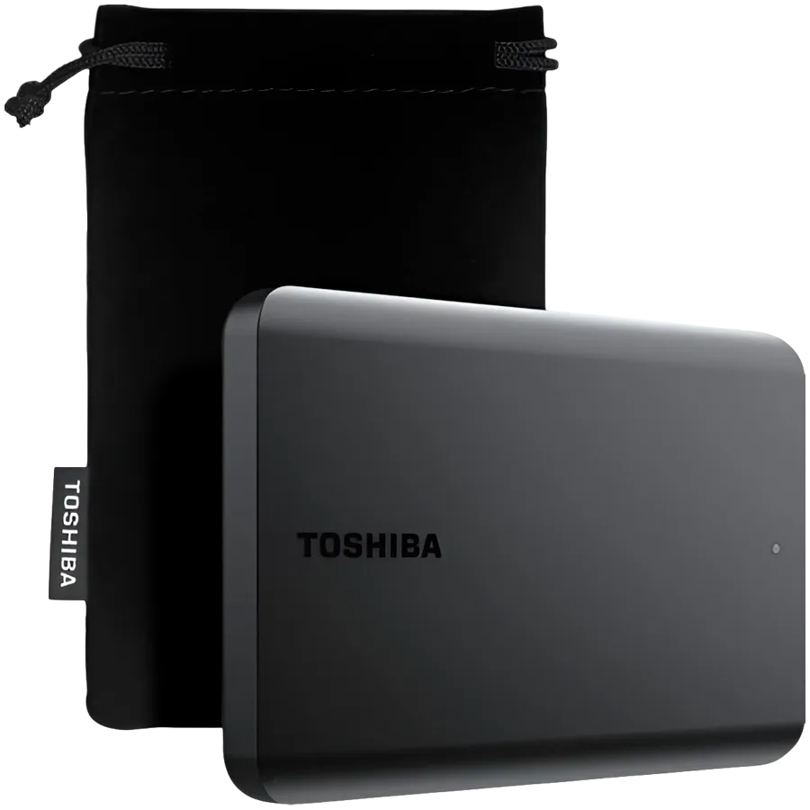 Toshiba External Hard Drive Canvio Basics Excl (2.5" 2TB, USB3.2 Gen 1, Black) Slika 1