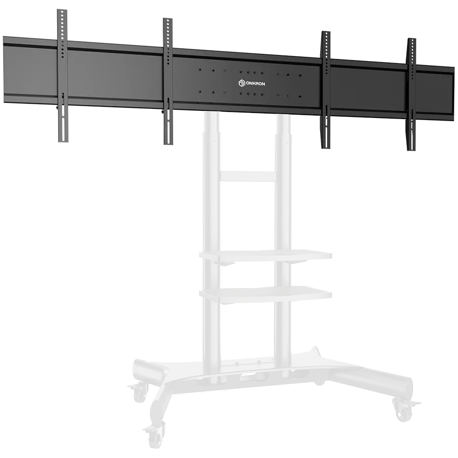 ONKRON Dual Screen VESA Panel Accessory for TS1881 Mobile TV Stand up to 90.9 kg, Black Slika 1