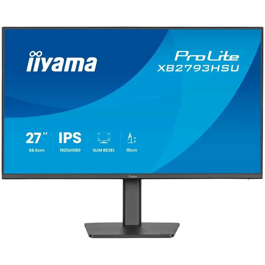 IIYAMA Monitor LED XB2793HSU-B1 27" IPS 1920x1080 120Hz, 16:9. 350cd, 1500:1, 1ms, HDMI, DP, USB HUB, Full Ergo, Pro Slika 1