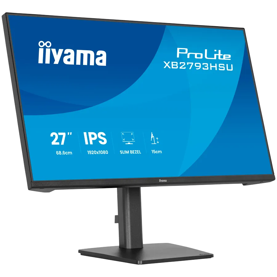 IIYAMA Monitor LED XB2793HSU-B1 27" IPS 1920x1080 120Hz, 16:9. 350cd, 1500:1, 1ms, HDMI, DP, USB HUB, Full Ergo, Pro Slika 3