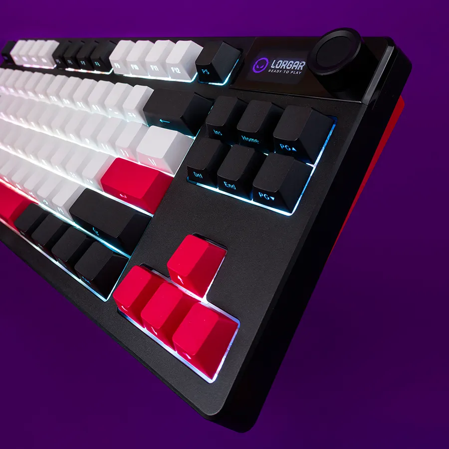 LORGAR KBP70TKLW, Wireless TKL Mechanical Gaming Keyboard Pro, Beige, EN layout Slika 13